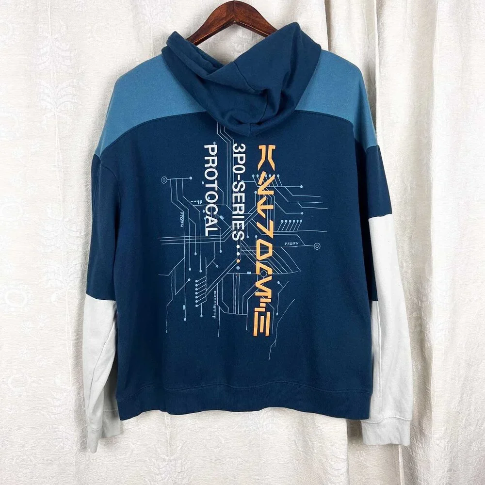 Disney Star Wars Droid Depot C-3PO Hoodie Industrial Automation full-zip jacket